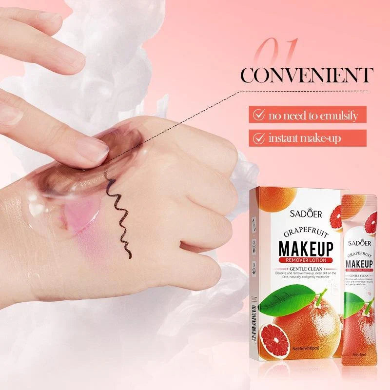 Sadoer Grapefruit Makeup Remover Lotion - 5ml - 10Pcs