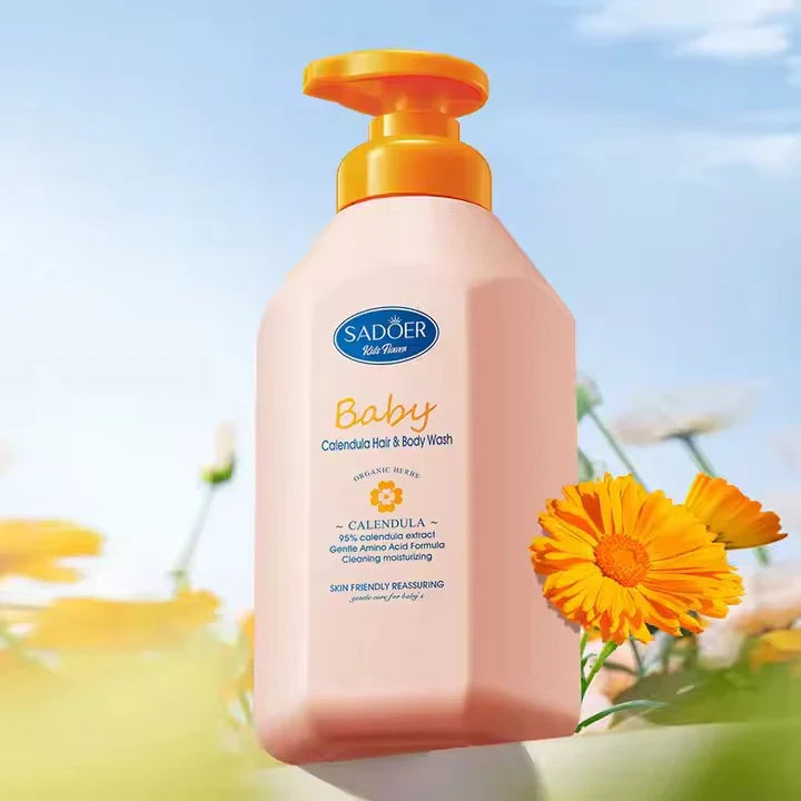 SADOER Children's Calendula Amino Acid Shampoo and Bath Gel -  600ml